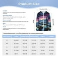 thumbnail image 5 of Pofeuu Fantasy Landscape Starry Night Print Kids Active Zipper Sun Protection Jacket Boys Girls Hooded Cooling Shirt Pockets Fishing Running Outdoor-XX-Large, 5 of 7