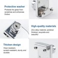 thumbnail image 3 of Pack Zinc Alloy Latch For Glass Cupboard Or Showcase Door 5-8mm, 3 of 5