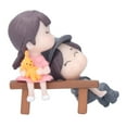 thumbnail image 4 of Adornos De Pareja, Adornos De Muñecas De Dibujos Animados De Moda Románticos Para Niños Para Amigos Para Decoración Del Hogar Para Regalos De Cumpleaños Regalos De San Cergrey Miniature Couple Figurines for Garden, 4 of 8