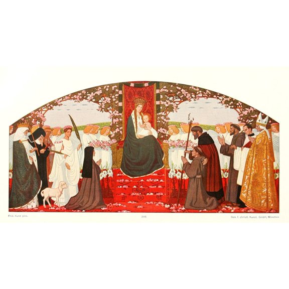 Christliche Kunst 11 1914 Save Regina Canvas Art - Fritz Kunz (18 x 24)