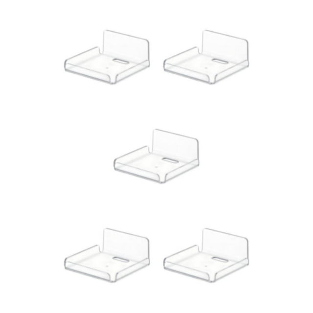 stanreset Contemporary Storage Holder for Living Room Floating Stand Shelf for Organization Wall Rack Style A 5Set