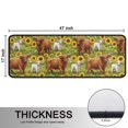 thumbnail image 5 of Kitchen Rugs Sets Of 2,Green Highland Cow Sunflower Field Pattern Anti Fatigue Kitchen Mat Rugs Non Slip Washable,Decorative Kitchen Floor Mats for Kitchen,Sink,Laundry,17"x47"+17"x47", 5 of 5