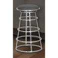 thumbnail image 3 of Armen Living Ringo Faux Leather Stainless Steel Bar Stool in Gray, 3 of 3
