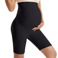 thumbnail image 4 of Ussuma Solid Color Pants for Pregnant Women with Abdomen Support Plus Size Elastic Waist Exercise Yoga Maternity Shorts Pregnancy belly Support Breathable Simple and Comfortable Fitness Travel Large, 4 of 5
