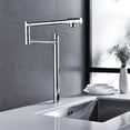 thumbnail image 3 of Cfowner Pot Filler Faucet with Extension Shank, Commercial Faucets for Bar Living Room, 360°Swivel Spout, 3 of 6