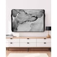 thumbnail image 3 of Outdoor TV Cover 30 to 32 Inch Weatherproof, Black Marble Textured Waterproof TV Screen Protector for Outside Decor with Zipper and Pocket 30"L x 19"H&nbsp; , Abstract Ocean Fluid Art, 3 of 7