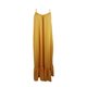 thumbnail image 1 of VISgogo Vestido largo sin mangas para mujer, correa de espagueti, color sólido, con lazo, sin espalda, bolsillos laterales, ajuste holgado, vestido de vacaciones VISgogo moda, 1 of 5