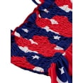 thumbnail image 4 of Toddler Baby Girls American Flag Star Summer Dress Sleeveless Ruffle Straps Kid Independence Day Beach Midi Dress, 4 of 6