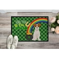 thumbnail image 2 of Brown White Wirehair Jack Russell Terrier St. Patrick's Day Indoor or Outdoor Mat 24x36 36 in x 24 in, 2 of 5
