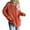 Orange, variant on Women’s Sweaters Letter Print Relaxed Cardigan Outerwear Jacket Knit Top for Fall Winter Casual Wear