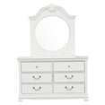 thumbnail image 6 of Finely Designed Wooden Dresser With 6 Drawers, White, 6 of 11