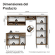 thumbnail image 3 of Cocina Integral Madesa Emilly Pop 229cm Marrón/Negro GREM2290027K, 3 of 10