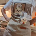 thumbnail image 4 of Chiikawa Hand-wiping Apron Cooking Oil-proof Waterproof Household Kitchen Work Clothes Men Women Cartoon Sleeveless Pocket Apron, 4 of 10