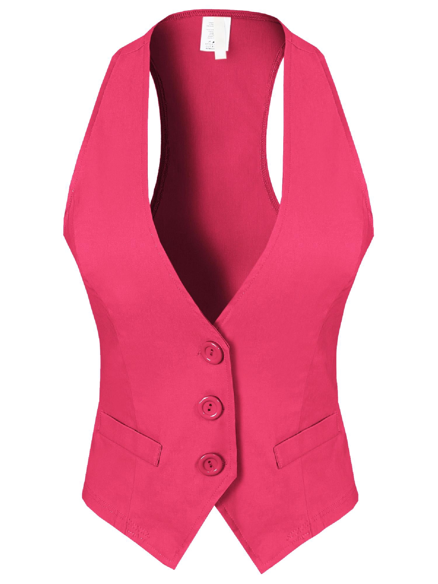 Plus Size Dressy Casual Vest Three Button Tuxedo Suit Waistcoat V855 $9Each