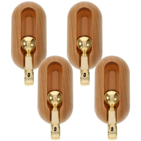 

WynBing 4pcs Wall Hooks Adhesive Towel Clothes Hangers Hats Hooks Multi-purposes Hanging Hooks