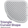 thumbnail image 6 of Superio 50L Wicker Plastic Corner Laundry Hamper with Lid - White Smoke, 6 of 10