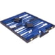 thumbnail image 3 of Set de backgammon Crazy Games Classic con funda de piel azul, 3 of 6