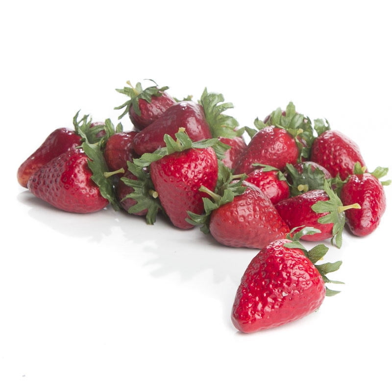 10* Artificial Strawberries Fruits Realistic Plastic Strawberry 