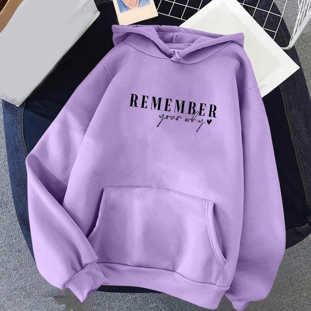 SDNall Hauts à Manches Longues pour Femmes Mode Classique Solide à Capuche avec Poche Sweat-Shirts