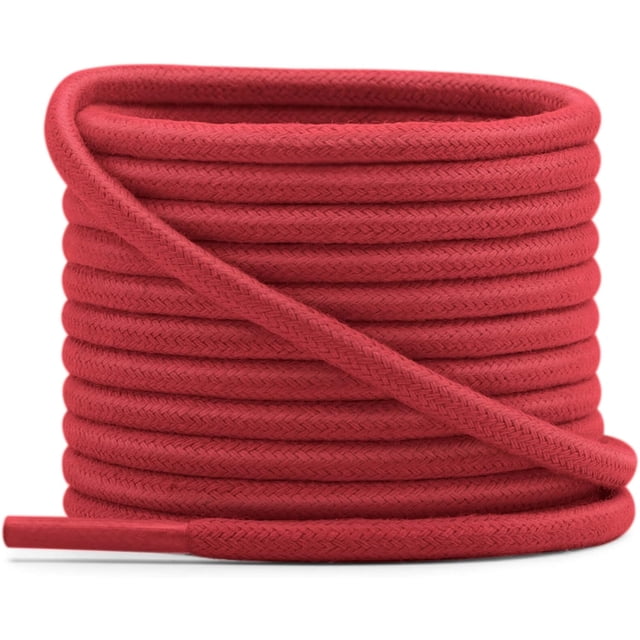YFINE Lacets Ronds Cirés pour Chaussures Habillées Lacets pour Bottes (2 Paires)