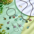 thumbnail image 4 of 30 piezas de dijes de corazón de cristal, 6 colores, colgantes de corazón facetados con gancho, dijes colgantes de amor., 4 of 6