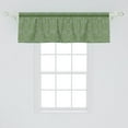 thumbnail image 2 of Ambesonne Abstract Valance Pack of 2, Flowery Ethnic Star Design, 54"X18", Olive Green, 2 of 4