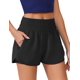 thumbnail image 1 of Shorts PINSPARK de cintura alta para running y gimnasio con 2 bolsillos con cierre, 1 of 5