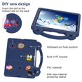 thumbnail image 3 of SaniMore for iPad 10th Generation 10.9" 2022 EVA Kids Case, Skid-Proof Texture Case with Pencil Holder Hand Strap & Foldable Kickstand Shockproof Protective Case for Boys Girls, Navyblue, 3 of 8