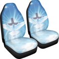 thumbnail image 3 of XYZCANDO White Dove Pattern Auto Seat Covers for Man Thin Car Seat Covers Decorative Elastic, for Truck Sedan SUV, 3 of 10