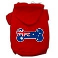 thumbnail image 1 of Bone Shaped Australian Flag Screen Print Pet Hoodies Red Size M (12), 1 of 1