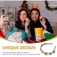 thumbnail image 2 of Diademas navideñas con copos de nieve y purpurina, adorables diademas para el pelo, regalos de fiesta para niños (doradas), 2 of 7