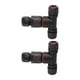 thumbnail image 5 of Conector impermeable tipo T de 2 piezas, 5 pines, IP68, conector de cable para farola de exterior, impermeable, 450 V, 32 A, 5 of 12