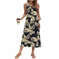 thumbnail image 2 of Fantaslook Long Tank Dresses for Women Summer Sleeveless Button Down Dress Casual Loose Beach Vacation Sundress, 2 of 8