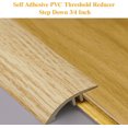 thumbnail image 5 of Threshold Ramps for Doorways: Floor Transition Strip, 2025 New Self Adhesive PVC Door Threshold Ramp Transition Strip, for Entry, Carpet, Tile, Wheelchair, Threshold Reducer 3/4 Inch (Brown), 5 of 7