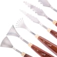 thumbnail image 7 of Creative Mark Painting Palette Knife Set FX Special Effects Flexible Stainless Steel Mixing & Painting Spatula Knife Set Wood Handle Create Texture With 9 Distinctive Blade Shapes [Set of 9], 7 of 7