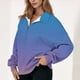 thumbnail image 1 of mfyjkho Tops Bohemios Para Mujer, Blusa Estampada De Moda Para Mujer, Tops De Manga Larga, Sudadera Con Bolsillos, Abrigo Con Capucha Tops Para Salir Para Mujer S, 1 of 5