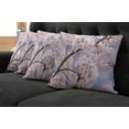 thumbnail image 5 of Ambesonne Spring Throw Pillow Cover 4 Pack, Floral Cherry Branches, 24", Pale Pink, 5 of 5