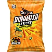 Doritos Dinamita Sticks Smoky Chile Queso Flavored Snack Chips, 9 oz Bag