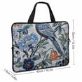 thumbnail image 2 of AWERP Birds Flowers Laptop Bag Diving Fabric Tablet Cover Neoprene Laptop Sleeve Carrying Bag 17inch, 2 of 5