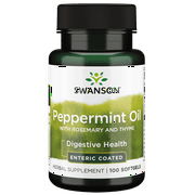 Swanson Peppermint Oil with Rosemary and Thyme - Enteric Coated 100 Softgels