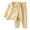 Khaki, variant on VJATTWR Kids Girls Boys Cotton Pajamas Set Long Sleeve Button Down Top & Pant Sleepwear 2 Piece Set for Daily Size 3-17 Years