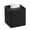 Black Fluted, variant on Slate Grey Fluted Decorative Tissue Box Cover Square Holder