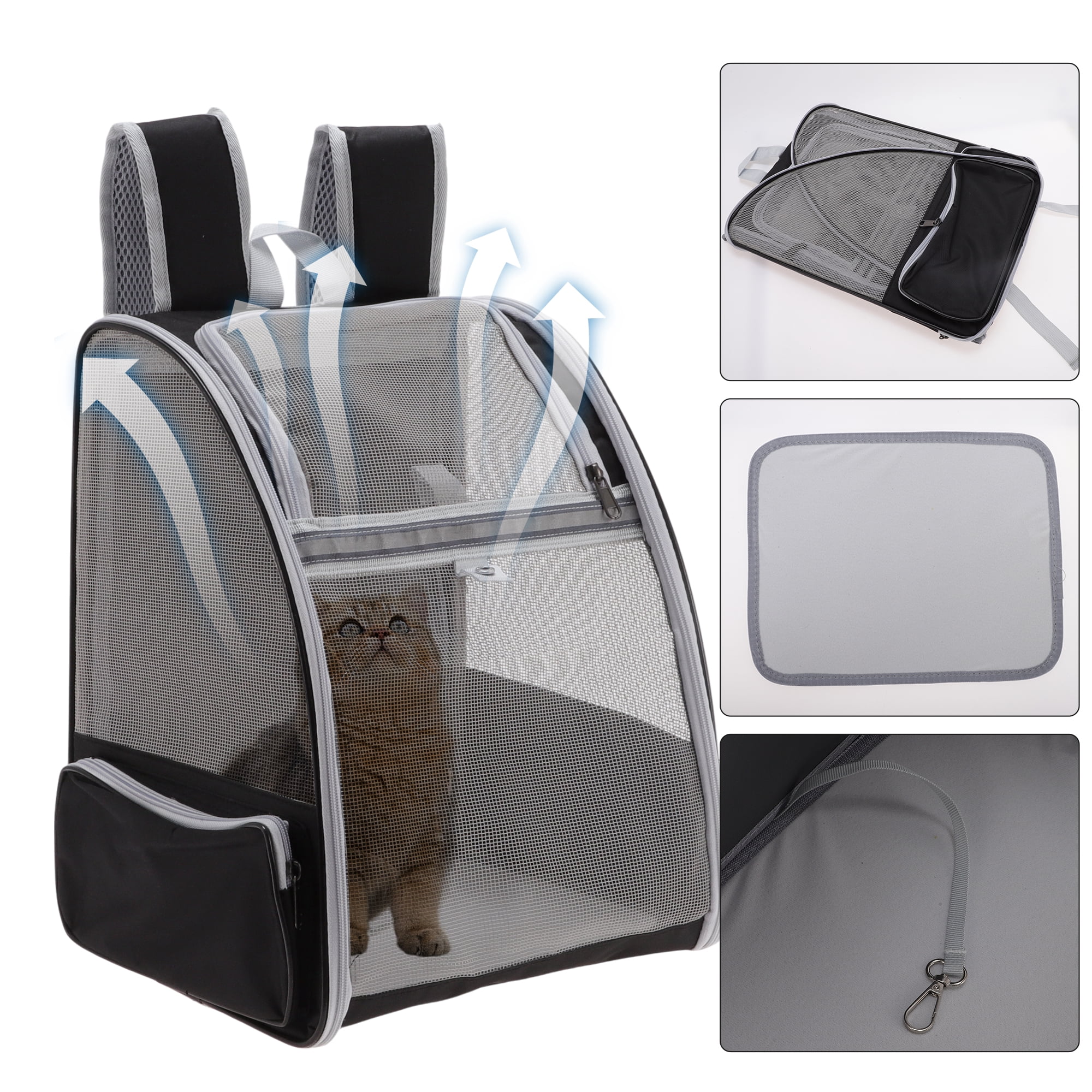 Unique Bargains Foldable Pet Backpack for Cats and Small Dogs