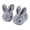 Full Wrapped Gray, variant on Drecage Toddler Boys Girls Slippers Kids Cute Bunny Plush Slippers Winter Warm House Shoes