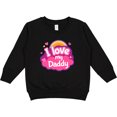 thumbnail image 2 of Inktastic I Love My Daddy Girls Toddler Sweatshirt, 2 of 4
