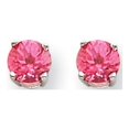 thumbnail image 1 of 14K White Gold Pink Spinel Earrings, 1 of 2