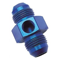 Russell Performance -6 AN Flare to 1/4in Pipe Pressure Adapter (Blue)