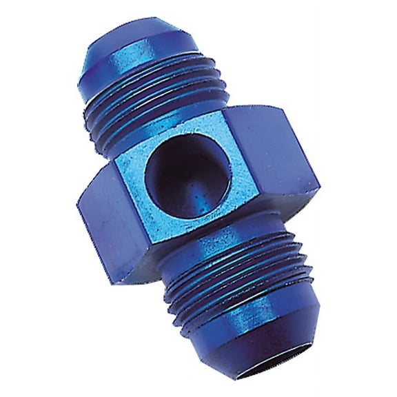 Russell Performance -6 AN Flare to 1/4in Pipe Pressure Adapter (Blue)