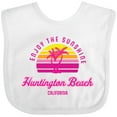 thumbnail image 3 of Inktastic Summer Enjoy the Sunshine Huntington Beach California Pink Boys or Girls Baby Bib, 3 of 4