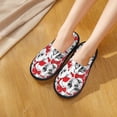 thumbnail image 5 of Slippers for Women, Cut French Bulldog Red Bow Tie_A Womens Slippers Fuzzy Winter House Shoes, Soft Anti-Skid Slippers Indoor and Outdoor, 5 of 5